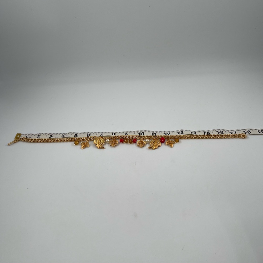 Vintage 70’s Sarah Coventry 18” Gold-Tone Charm Tassel Necklace Signed 96 grams - Picture 8 of 12